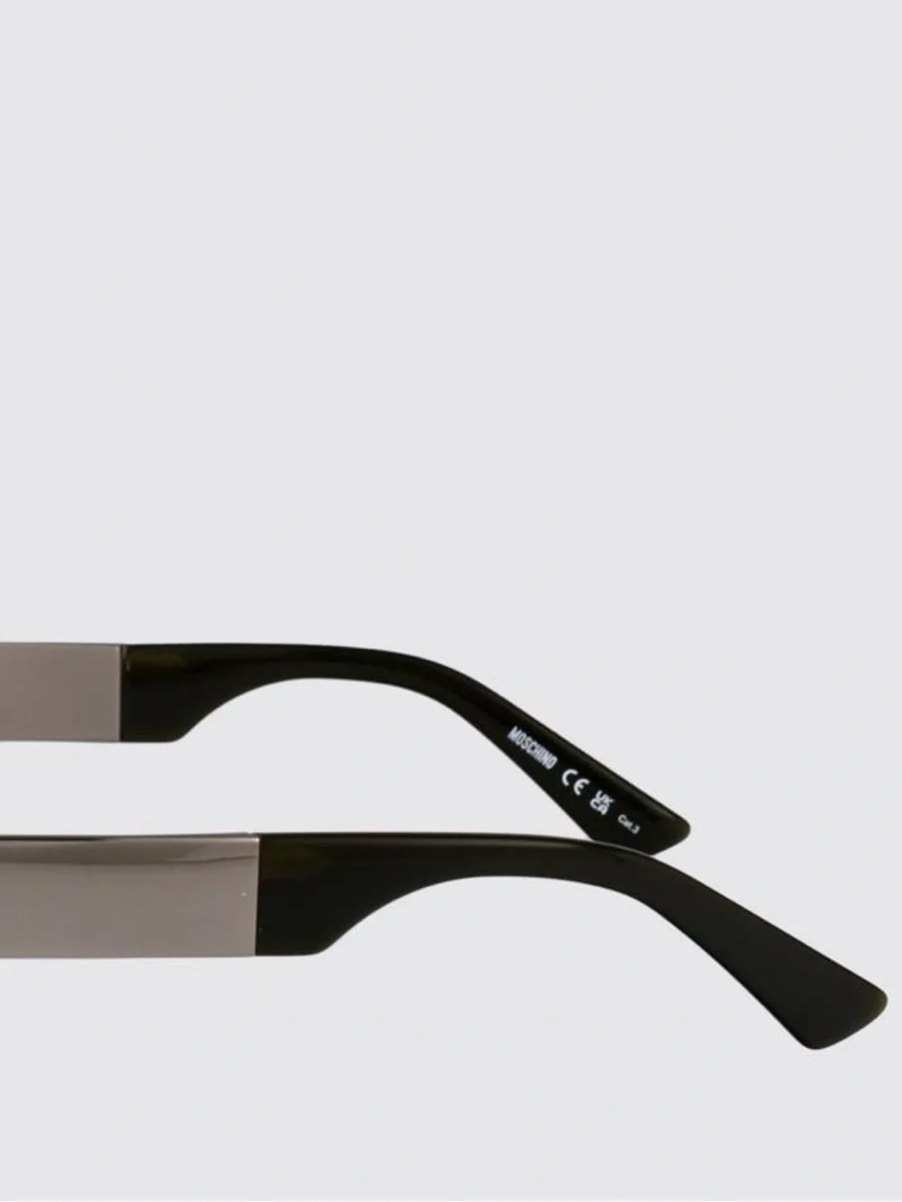 New Moschino MOS185/S 06LBUE Silver Mirrored Oval Sunglasses for Women Authentic